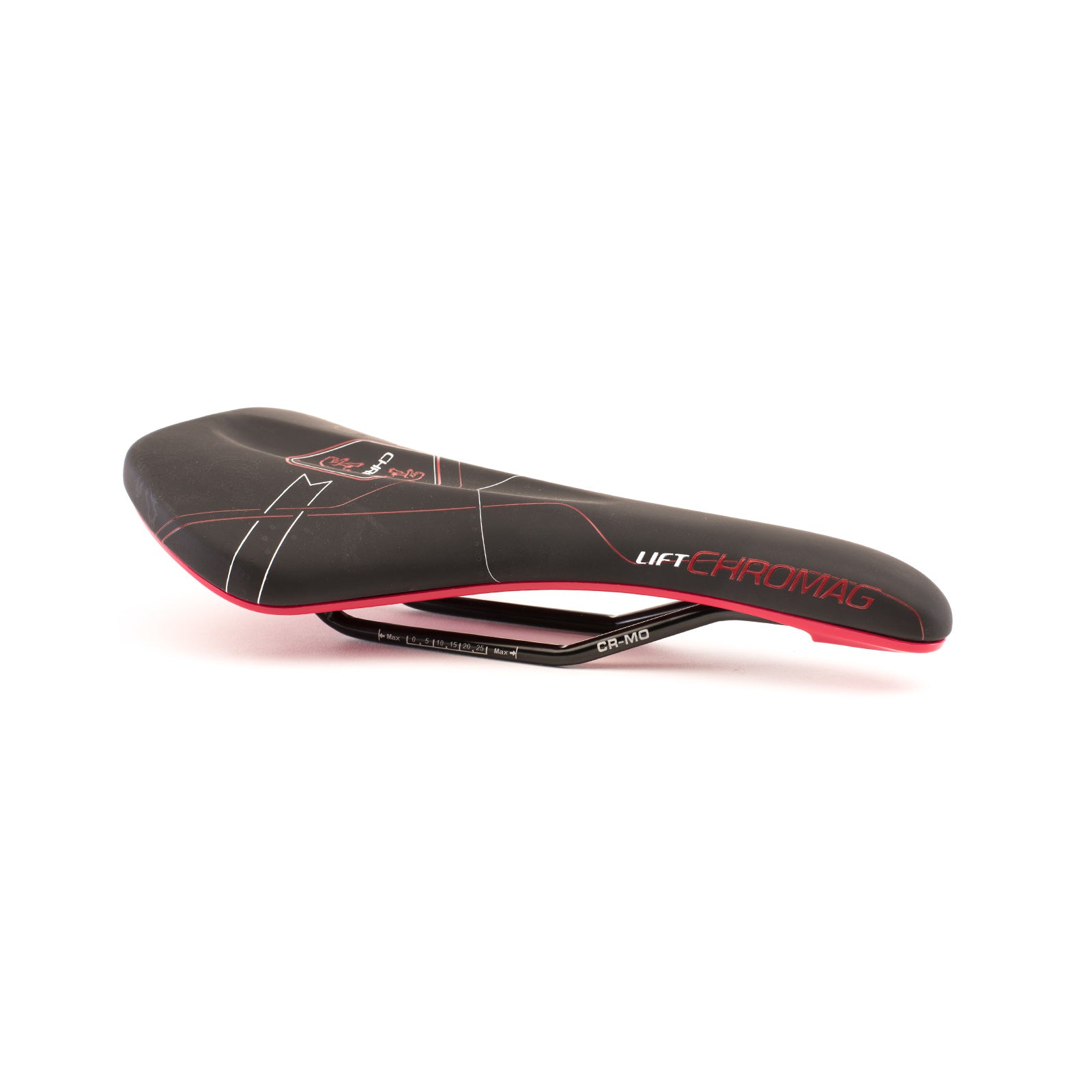 Lift MTB Black Red Saddle Chromag Mountain Bike Seat
